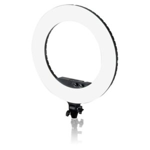 1560931665_244 Caruba Round Vlogger 18 inch LED Set Economy laukulla, musta -LED-rengasvalo