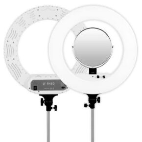 Caruba Round Vlogger 18 inch LED Set Economy laukulla, valkoinen -LED-rengasvalo