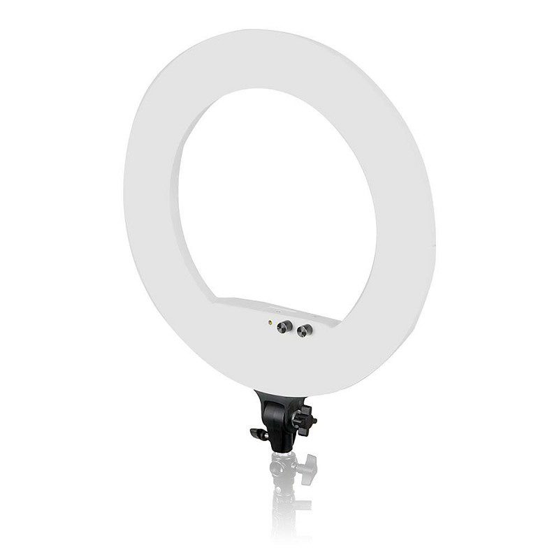 1560936153_699 Caruba Round Vlogger 18 inch LED Set Economy laukulla, valkoinen -LED-rengasvalo