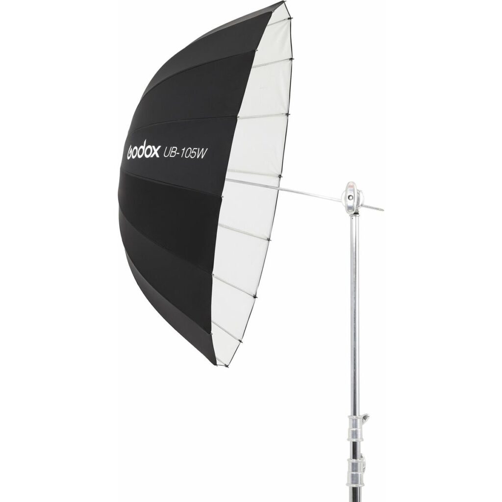 1601542116_169 Godox 105 cm Parabolic Umbrella Black & White -sateenvarjo