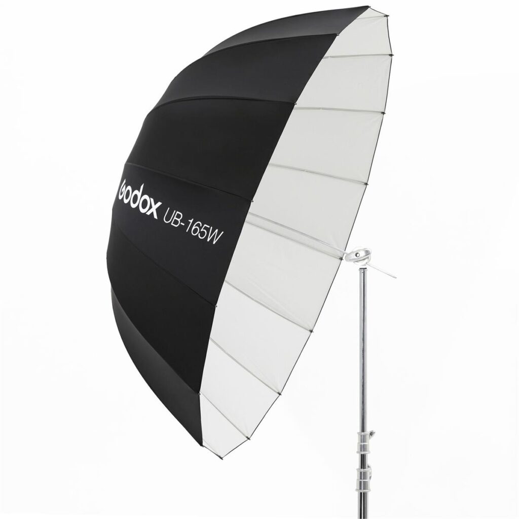 1601542559_123 Godox 165 cm Parabolic Umbrella Black & White -sateenvarjo