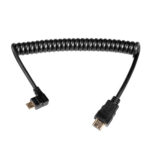 Caruba HDMI-MiniHDMI Spring Wire Angled -HDMI-kaapeli