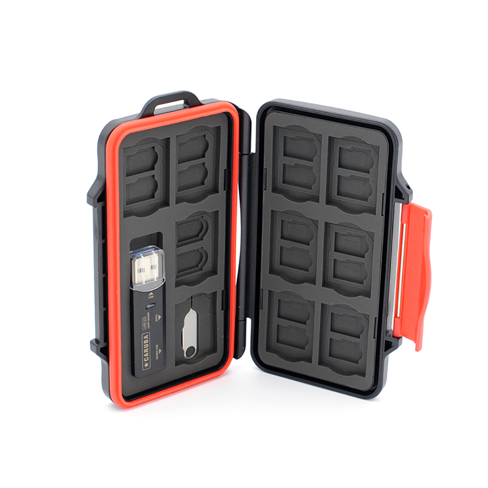 1628153535_194 Caruba Multi Card Case MCC-8 Incl. USB 3.0 Card Reader -muistikorttikotelo