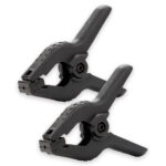 Caruba Background Clamp musta Medium (2 pieces) -taustapuristin