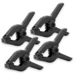 Caruba Background Clamp musta Medium (4 pieces) -taustapuristinsarja