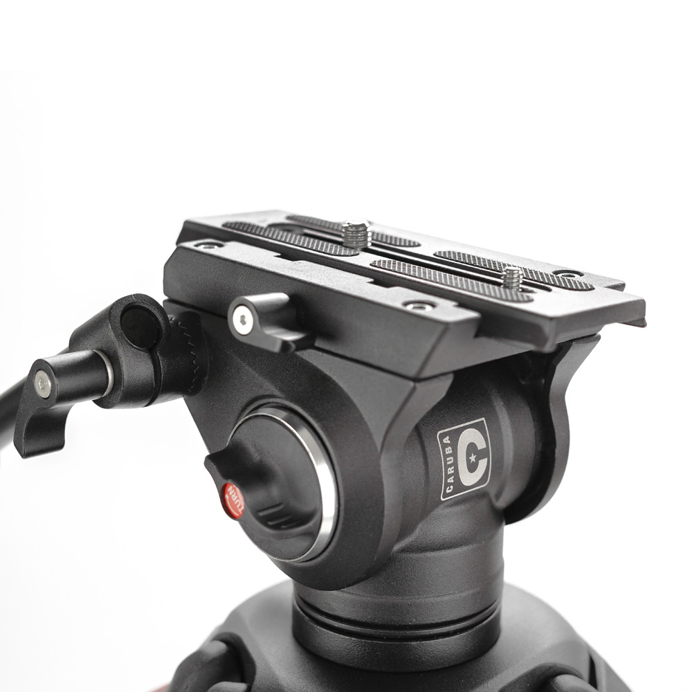 Caruba Videostar 188 Pro Tripod + Fluid Cushioned Head And Spreader