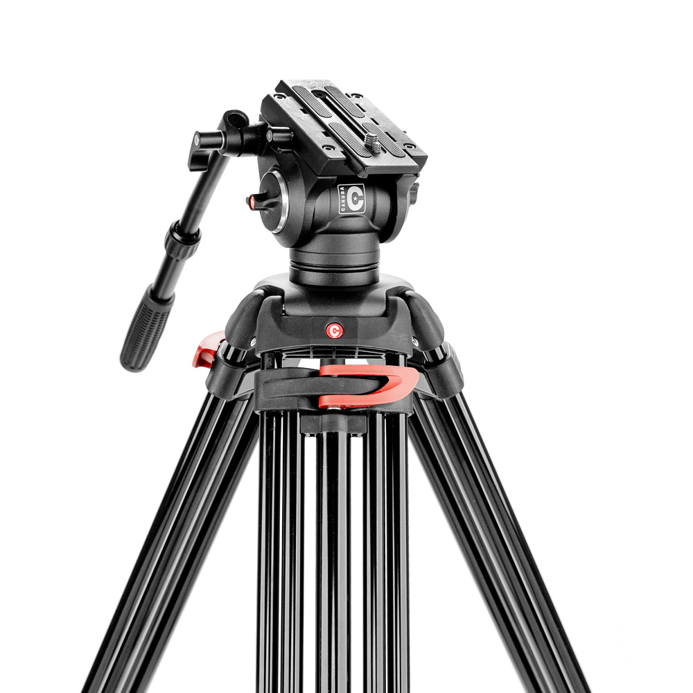 Caruba Videostar 188 Pro Tripod + Fluid Cushioned Head And Spreader
