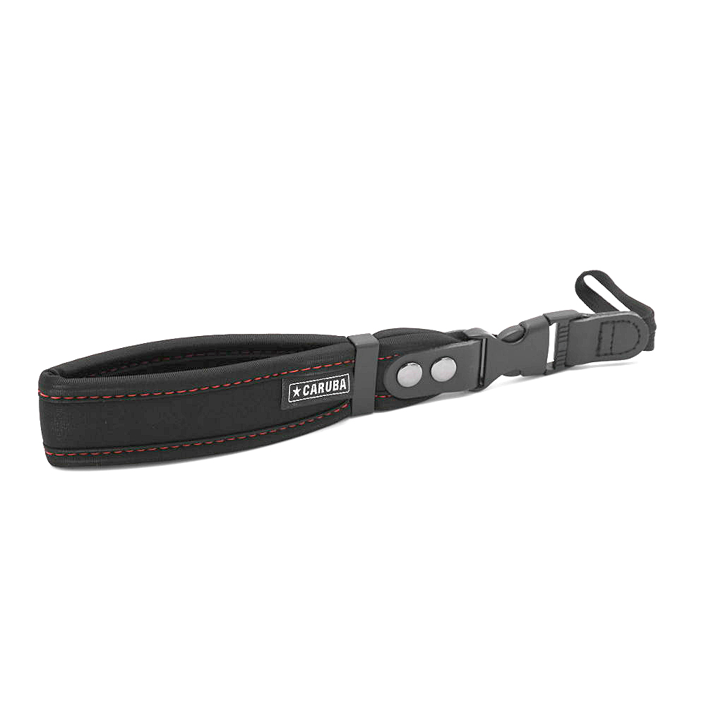 1645004409_077 Caruba Neoprene Wrist Strap musta/punainen -rannehihna