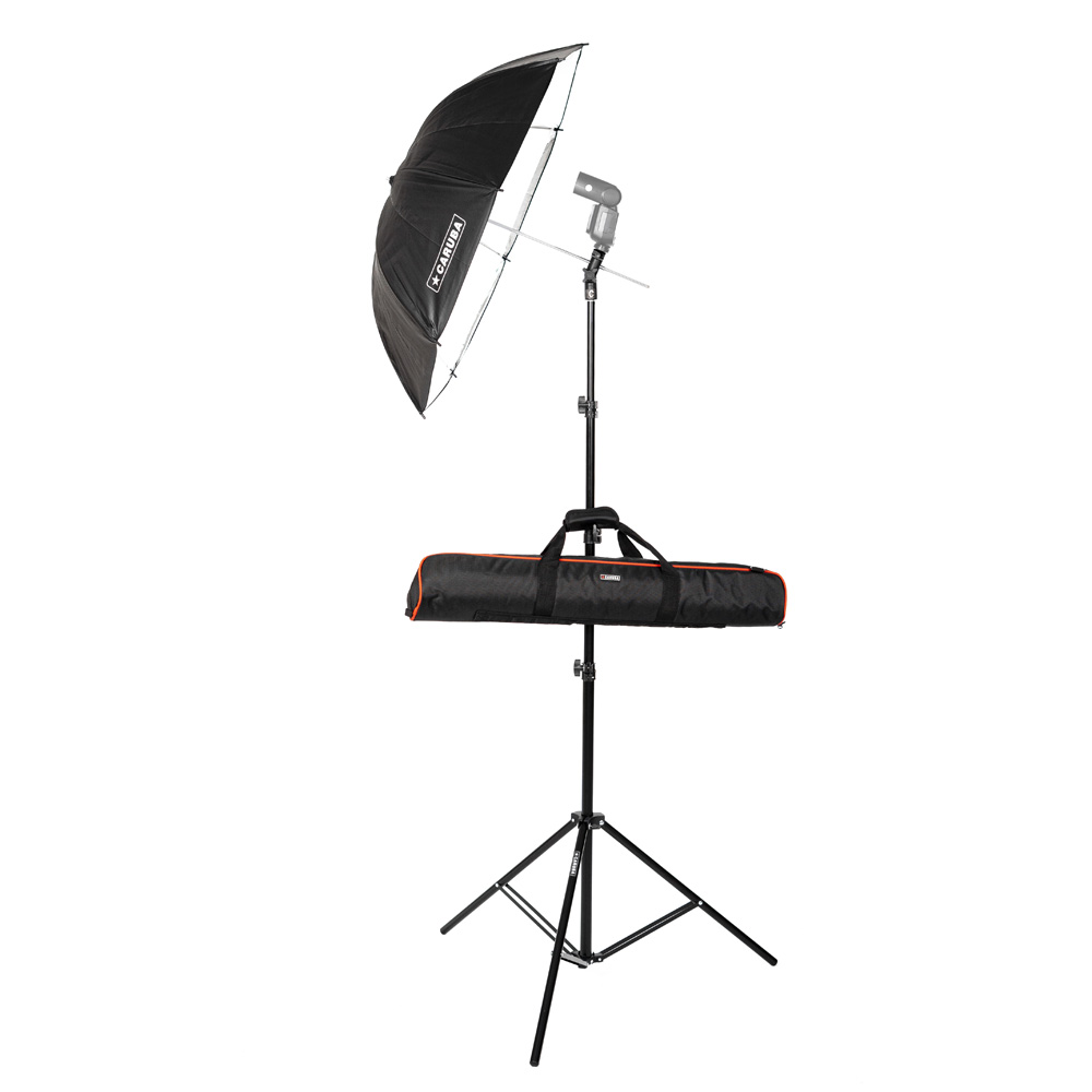 1645629312_202 Caruba Speedlite Kit 83 cm laukulla -sateenvarjosetti