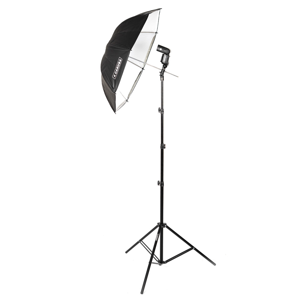 1645629312_842 Caruba Speedlite Kit 83 cm laukulla -sateenvarjosetti