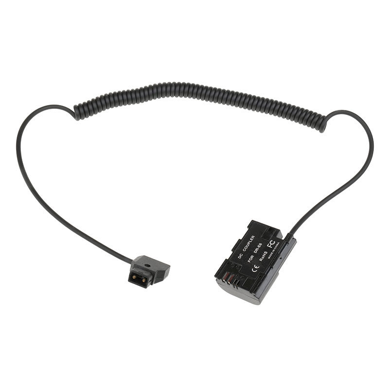Caruba Battery Dummy Insert LP-E6 to D-Tap Power Cable -akkuadapterikaapeli