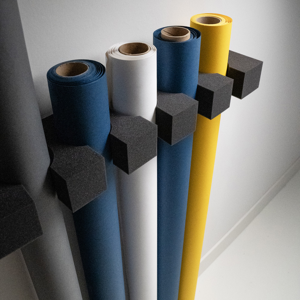 Caruba Background Paper Storage System -taustapaperirullien säilytysjärjestelmä