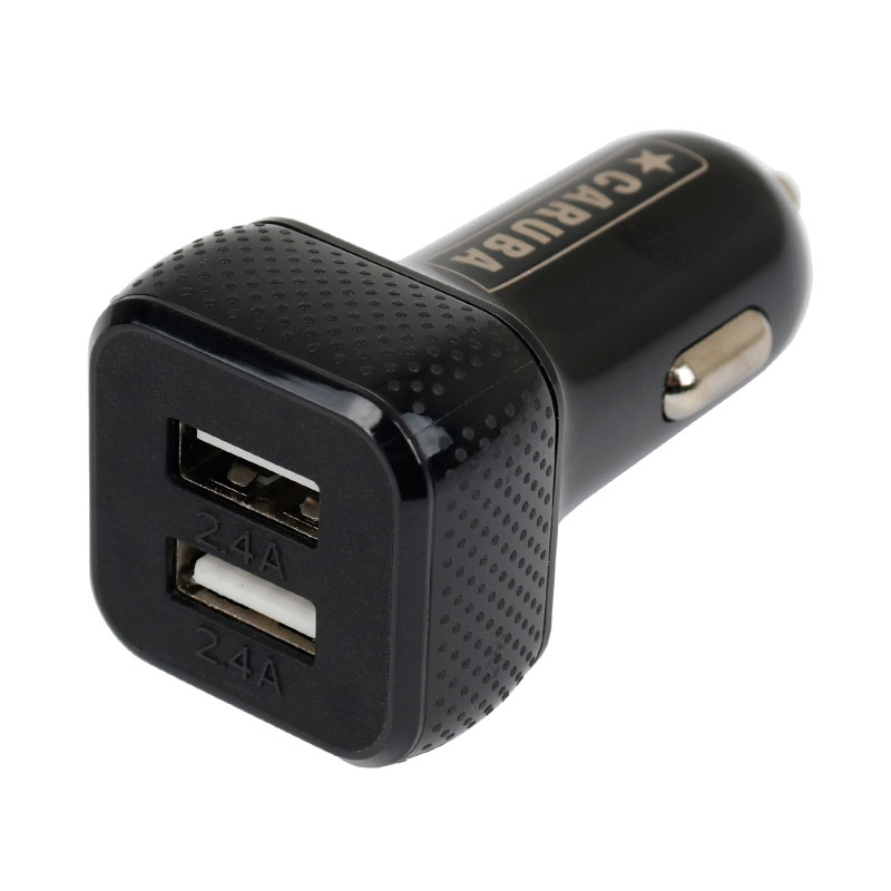 1708527571_303 Caruba Duo USB Car Charger 4.8 amp Black -autolaturi