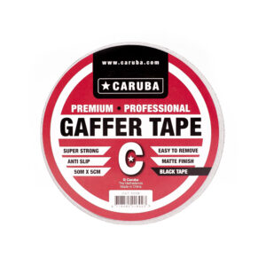 1720765334_624 Caruba Gaffer Tape 50 m × 5 cm -musta teippi studioon