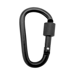Caruba Carabiner musta (Set of 3) -karabiinihakasetti