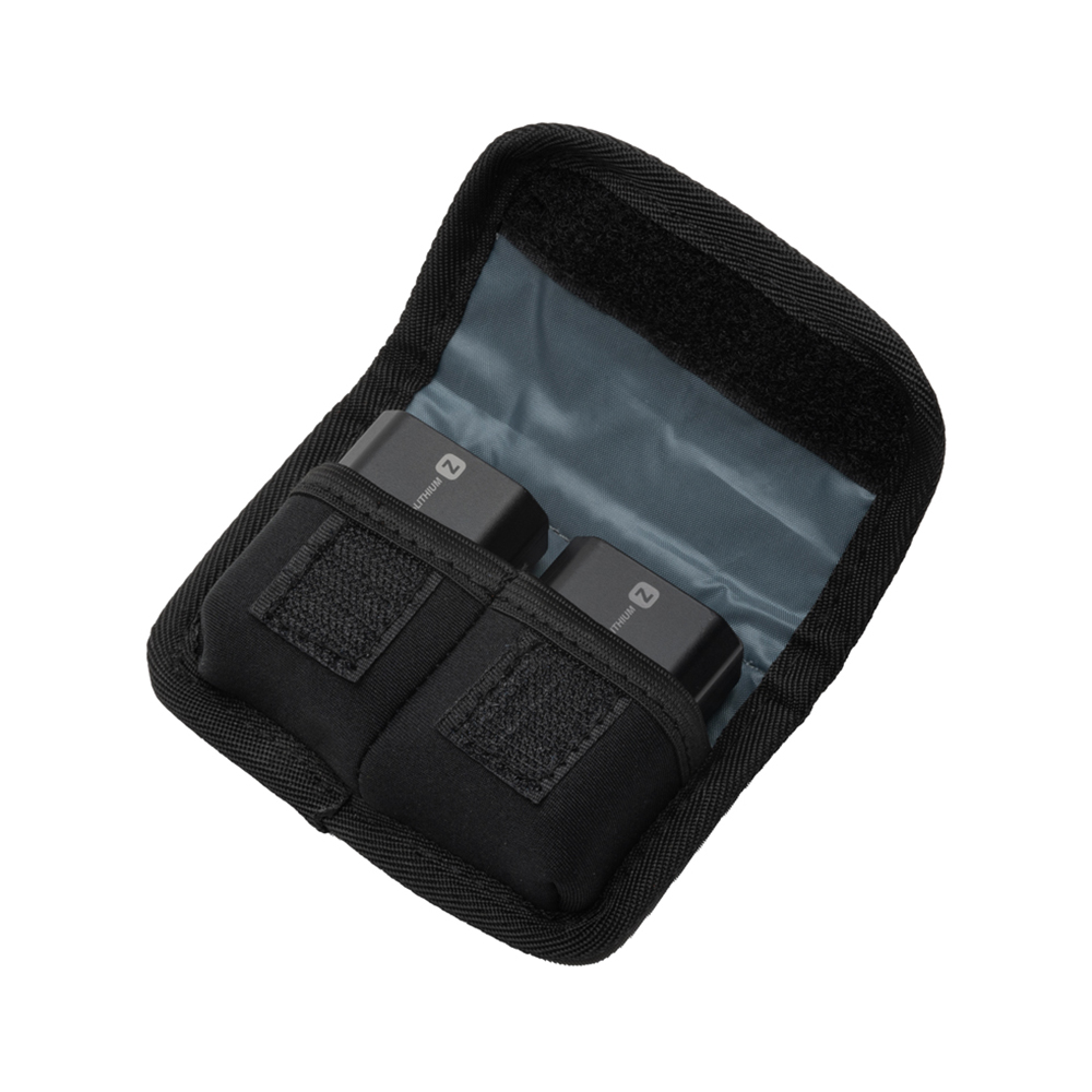 1744707558_274 Caruba Battery Holder 2 pieces Black -akkujen suojapussi