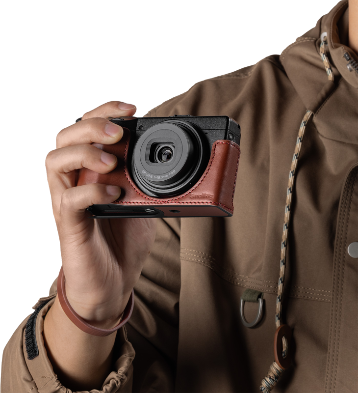 800q-04_135858 SmallRig 5678 Leather Case Kit for Ricoh GR IV / III / IIIx / III HDF / IIIx HDF -red