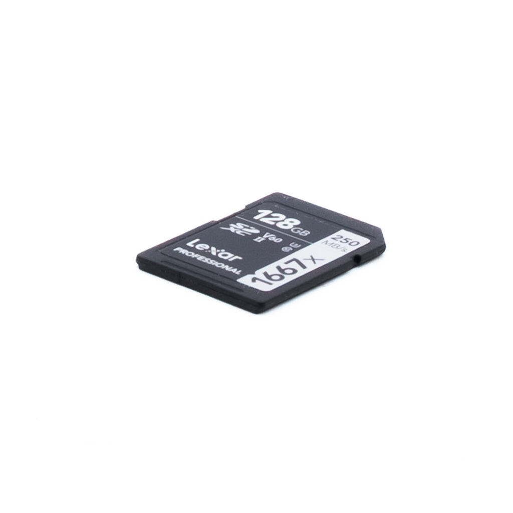 Lexar 1667x 128gb SDXC Lexar Pro 1667x SDXC U3 V60 UHS-II R250/W120 128GB (Kunto K5) - Käytetty