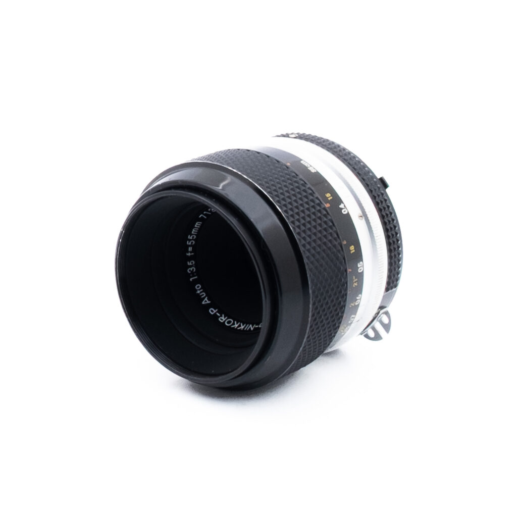 Nikon Nikkor-P 55mm f35-2 Nikon Micro-NIKKOR-P Auto 55mm f/3.5 - Käytetty