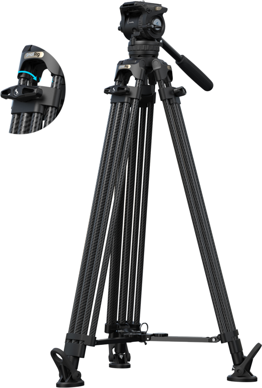 800q-01_136055 SmallRig 5580 FSD16 FreeSpeed Carbon Fiber Tripod -kolmijalka