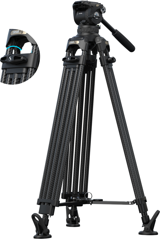 800q-01_136057 SmallRig 5578 FSD18 FreeSpeed Carbon Fiber Tripod -kolmijalka