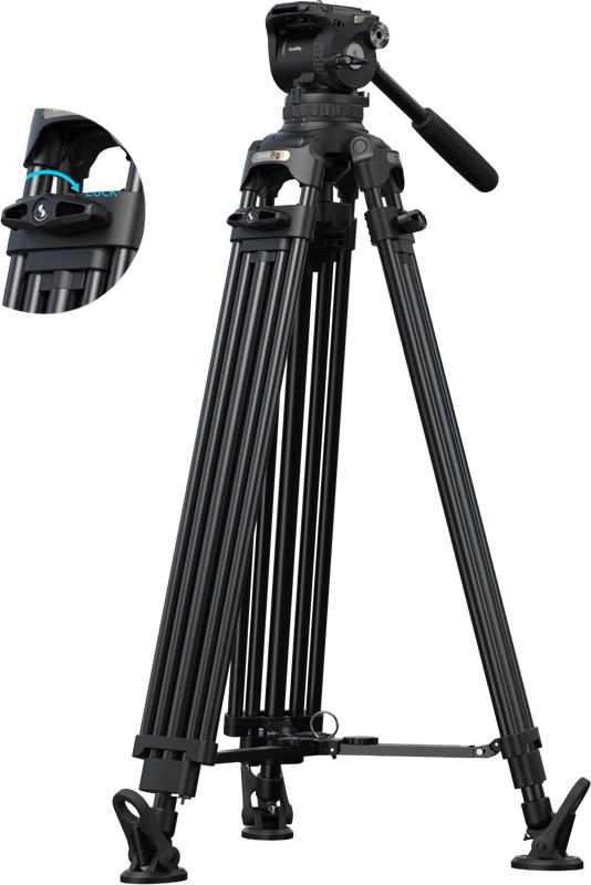 800q-01_136058 SmallRig 5577 FSD18 FreeSpeed Aluminum Tripod -kolmijalka