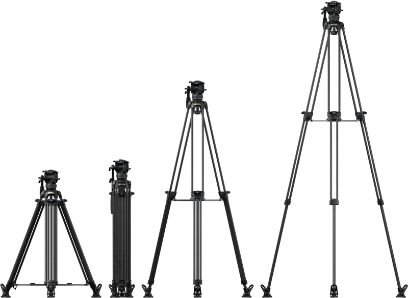 800q-02_136055 SmallRig 5580 FSD16 FreeSpeed Carbon Fiber Tripod -kolmijalka