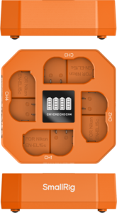 800q-02_136363 SmallRig 5747 Four-Channel Camera Battery Charger for EN-EL15c -akkulaturi