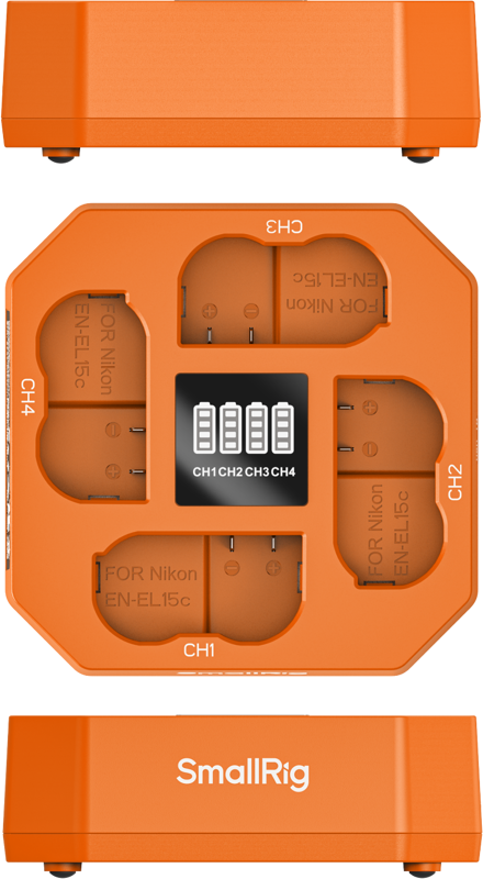 800q-02_136363 SmallRig 5747 Four-Channel Camera Battery Charger for EN-EL15c -akkulaturi