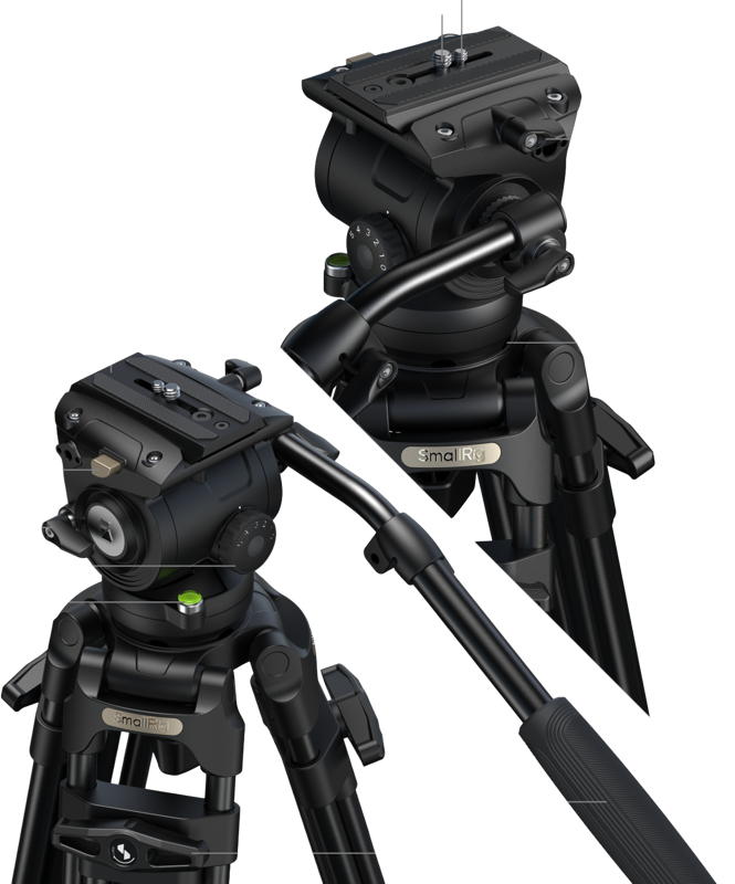800q-03_136056 SmallRig 5579 FSD16 FreeSpeed Aluminum Tripod -kolmijalka