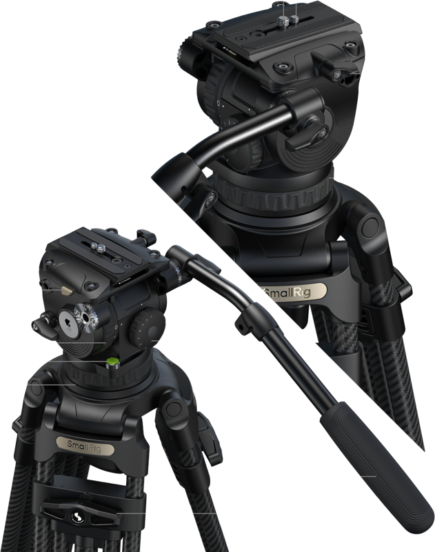 800q-03_136057 SmallRig 5578 FSD18 FreeSpeed Carbon Fiber Tripod -kolmijalka