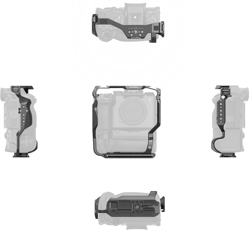 800q-03_136318 SmallRig 5908 Cage for Alpha 1 II & 9 III with Vertical Grip -kehikko
