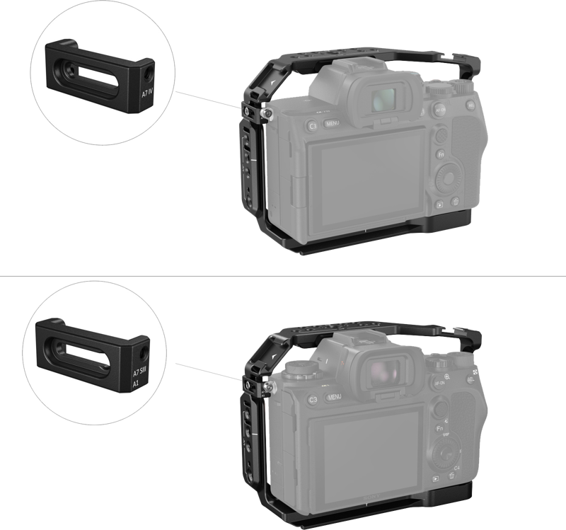 800q-04_118206 SmallRig 3667 Full Cage for Sony A7R V / A7R IV / A7 IV / A7S III / A1 -kehikko