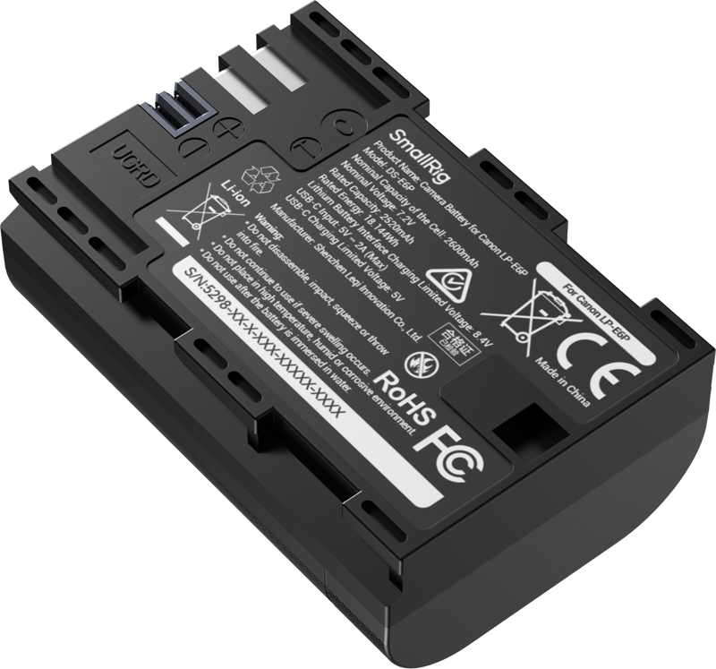 SmallRig 5298 USB-C Battery for Canon LP-E6P -akku