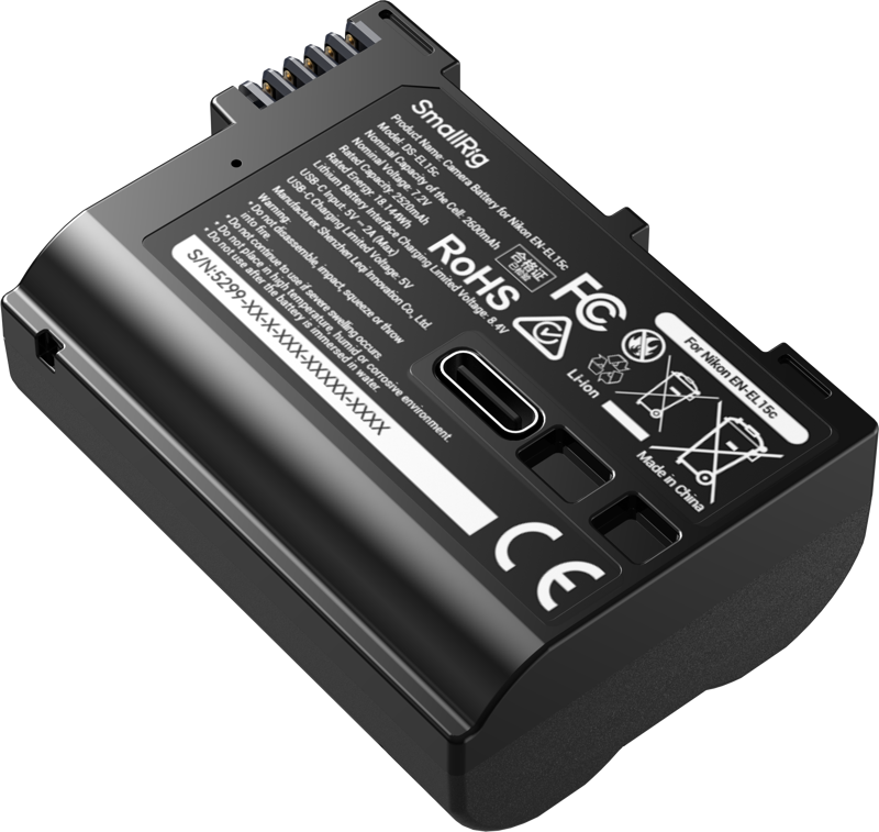 SmallRig 5299 USB-C Battery for Nikon EN-EL15c -akku