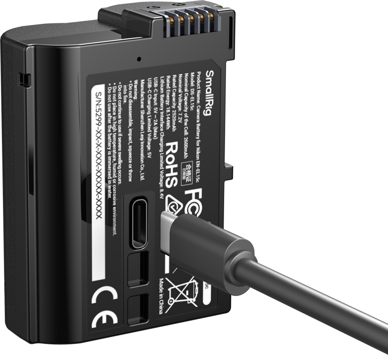 SmallRig 5299 USB-C Battery for Nikon EN-EL15c -akku