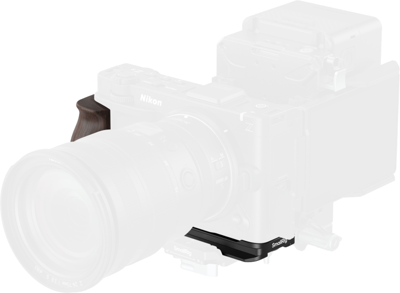 800q-05_136097 SmallRig 5906 L-Shaped Mount Plate with Wooden Handle for Nikon ZR