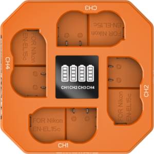 800q-05_136363 SmallRig 5747 Four-Channel Camera Battery Charger for EN-EL15c -akkulaturi
