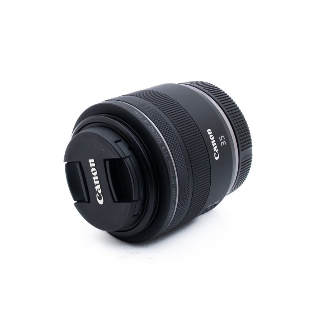 Canon RF 35mm f18 Macro IS STM-3 Canon RF 35mm f/1.8 Macro IS STM (Kunto K5, Takuu 6kk) – Käytetty