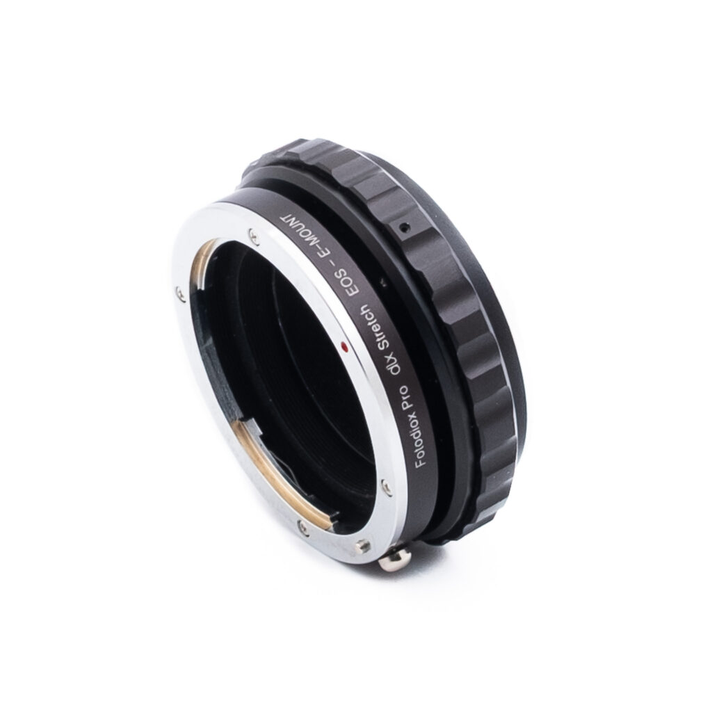 Fotodiox EOS - E-Mount Fotodiox Pro dlx Stretch EOS - E-mount Adapter - Käytetty