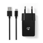 Nedis Seinälaturi 1-Ulostulo 2.1A - Micro-USB Musta