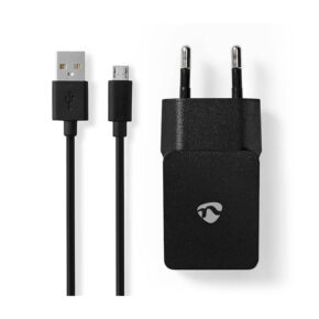 Nedis Seinälaturi 1-Ulostulo 2.1A - Micro-USB Musta