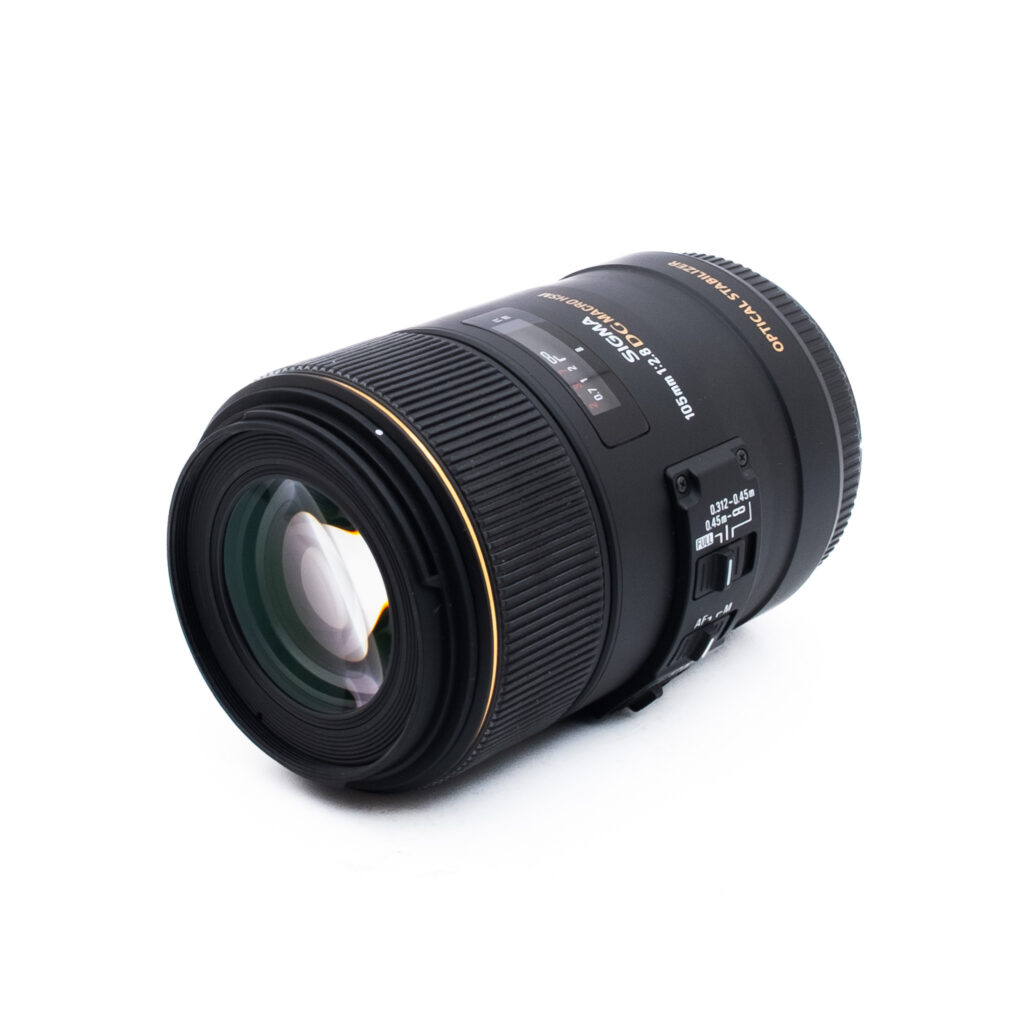 Sigma 105mm f28 DG Macro HSM OS Canon-2 Sigma 105mm f/2.8 EX DG OS HSM Macro Canon EF - Käytetty