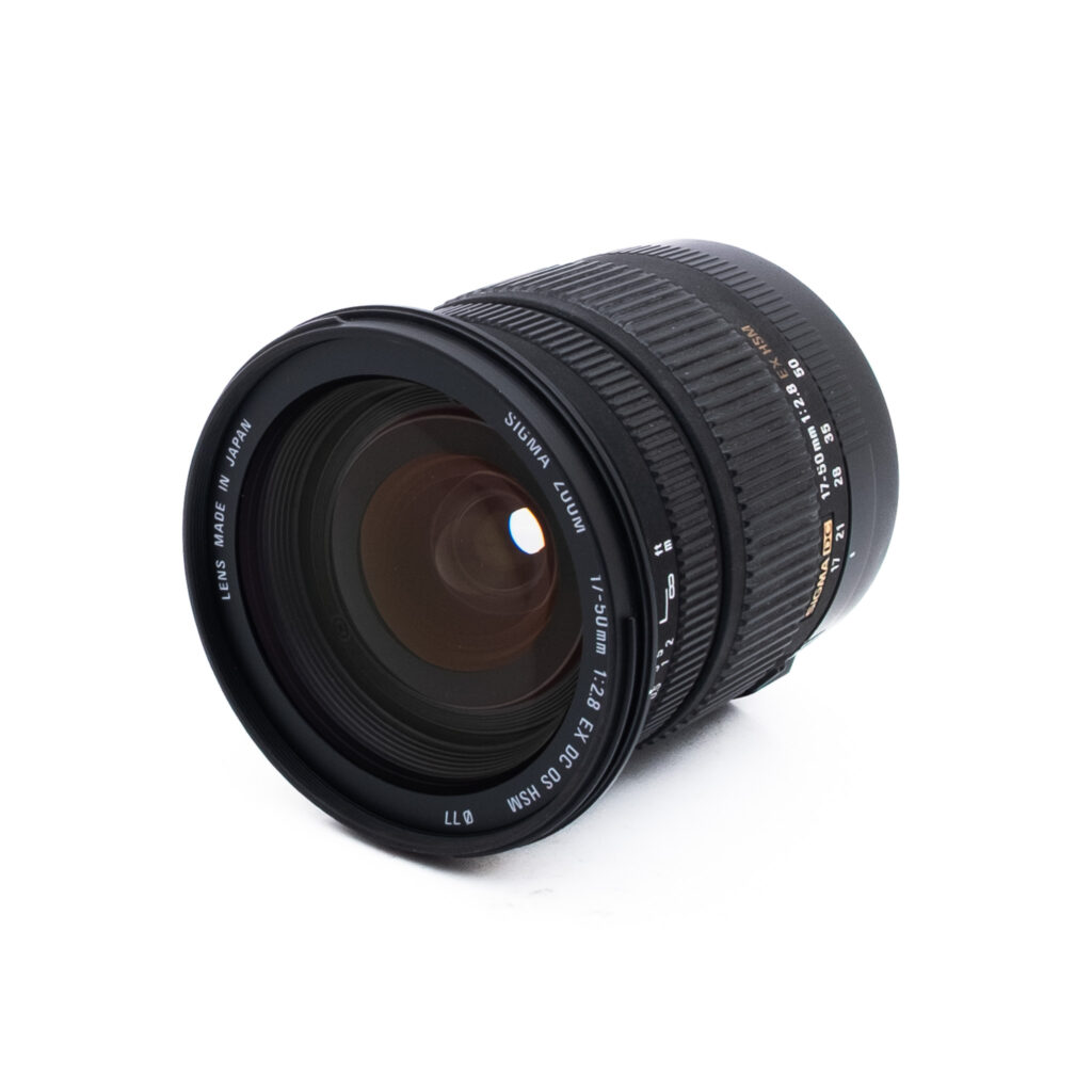 Sigma 17-50mm f28 EX DC HSM Canon-2 Sigma DC 17-50mm f/2.8 EX HSM OS Canon EF-S - Käytetty
