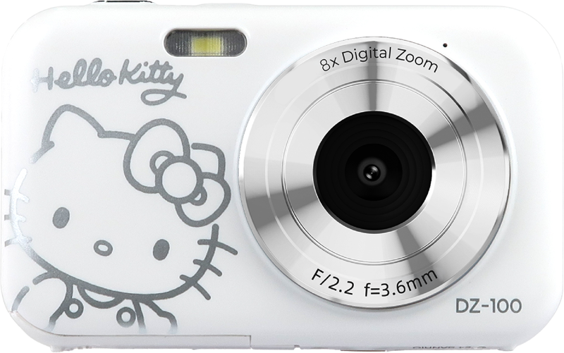 800q-01_135024 YASHICA x Hello Kitty kompaktikamera DZ-100 -valkoinen