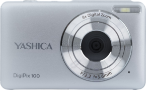YASHICA DigiPix 100 -kompaktikamera, hopea