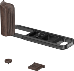 800q-03_136690 SmallRig 6237 L-Shaped Mount Plate with Wooden Handle X-E5 Ebony/musta