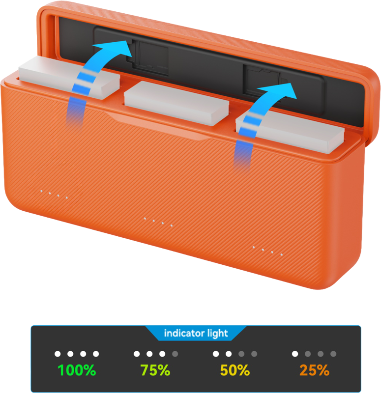 800q-04_136469 SmallRig 5922 Charging Case for DJI Action 6 -laturi