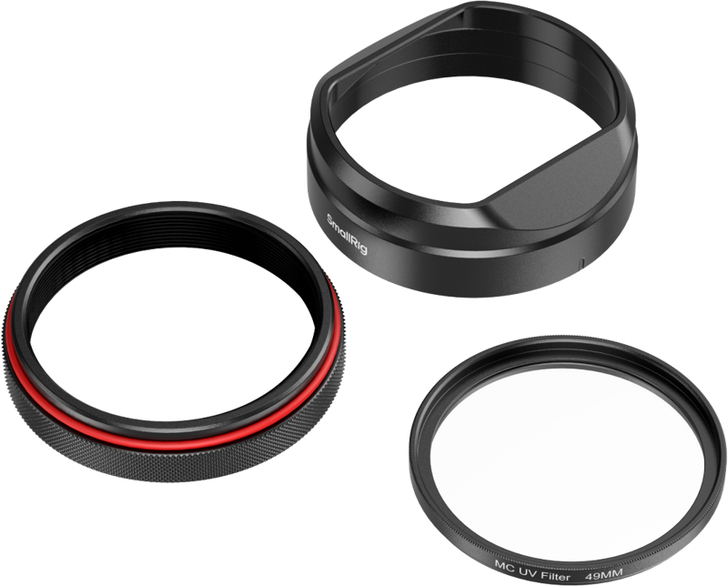 800q-04_136681 SmallRig 5850 UV Filter with Lens Hood Kit X100VI/X100V -musta