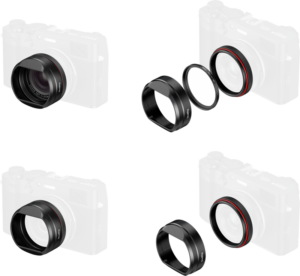 800q-05_136681 SmallRig 5850 UV Filter with Lens Hood Kit X100VI/X100V -musta